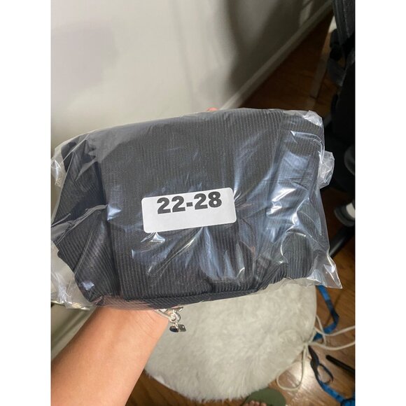 Shein Elegant Black Wrap Top Size L - Picture 7 of 7